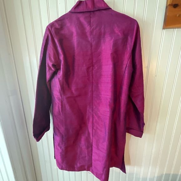 Thin Purple / Pink Sheen Trench (Chicos 0) - Picture 3 of 3
